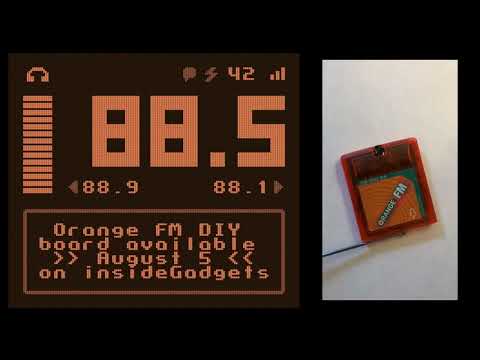 Orange FM Game Boy Radio Cart - DIY Boards Out Now!